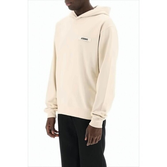 Jacquemus Relaxed Fit Cotton Hoodie With Subtle Branding - NWT
